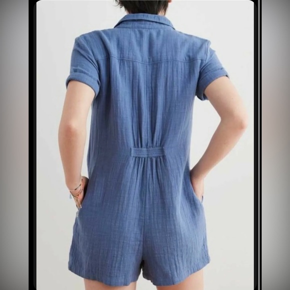 New Aerie softest utility romper In blue Medium - Picture 2 of 9